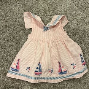 Pink Sail Boat Dress